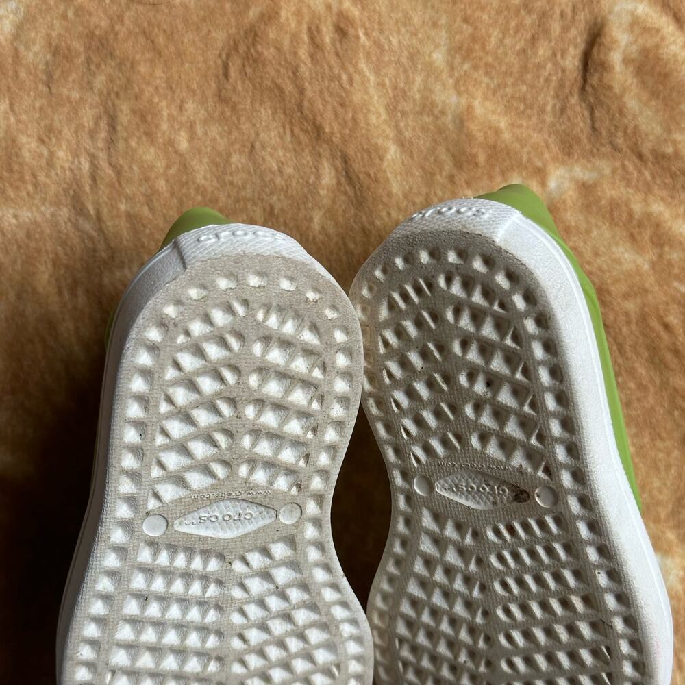 Crocs Kids CitiLane Roka Slip ons Water Boat Shoes Volt Green Shoes 7 - Picture 12 of 13